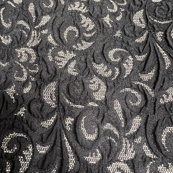 Zara Made in Spain Women Large Damask Quilted Blazer Jacket Paisley Business - Picture 7 of 10